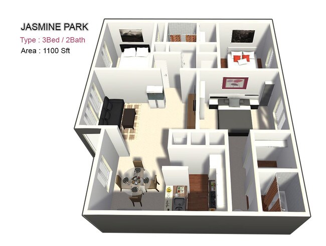 Three Bed / Two Bath - Jasmine Park