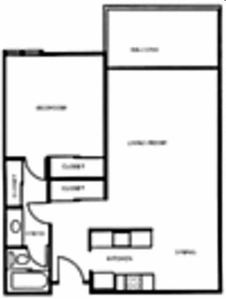 1BR/1BA - The Highlander