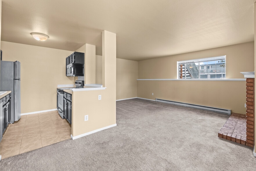 Kitchen and living room - 1601 W Swallow Rd