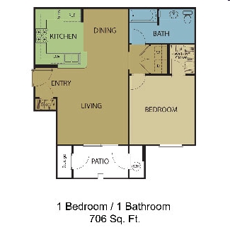 1BR/1BA - Copperstone Village