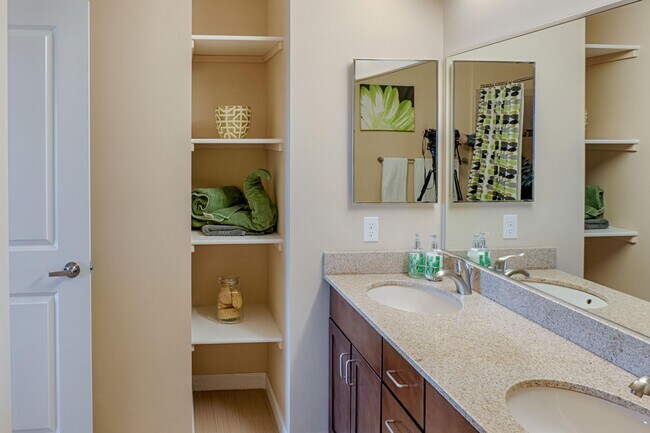 Double vanity and tons of storage in this master bathroom - Dakota Ridge