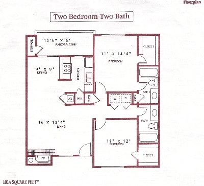 2BR/2BA - Woodcreek Apartment Homes