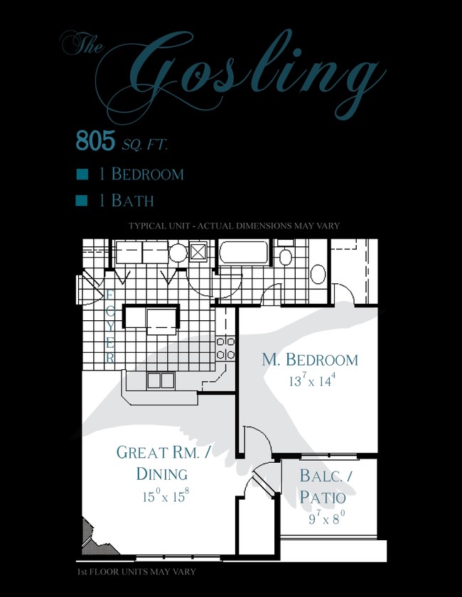 Floorplan - The Apartments at Goose Creek