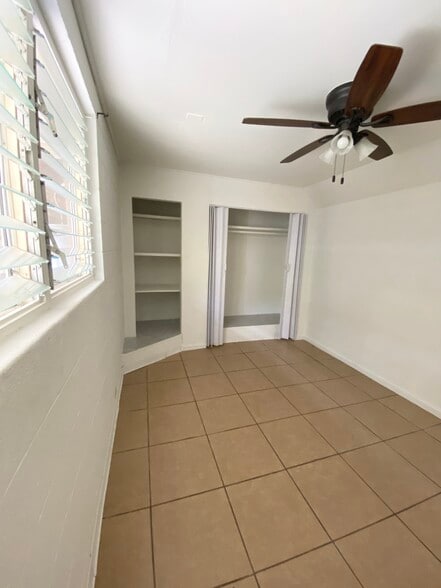 2nd bedroom- has new ceiling fan and new windows - 1739 Kamohoalii St
