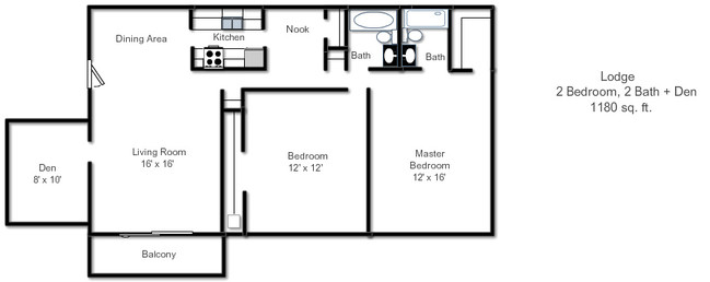 Floorplan - The Lodge Apartments