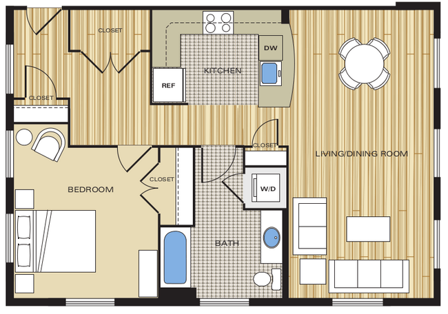 Floorplan - Clayborne Apartments