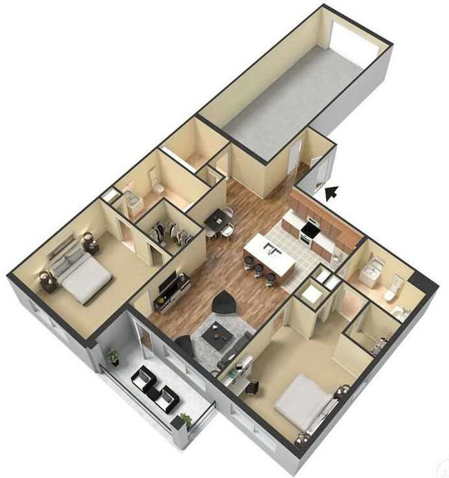 Floorplan - Meridian Park Apartments