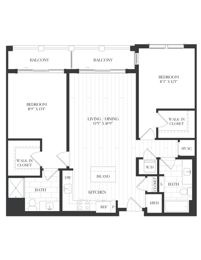 Floorplan - The Barrett at Chevy Chase Lake