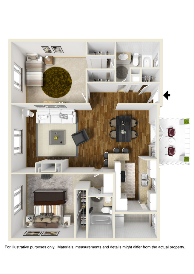 Floorplan - Darlington Apartments