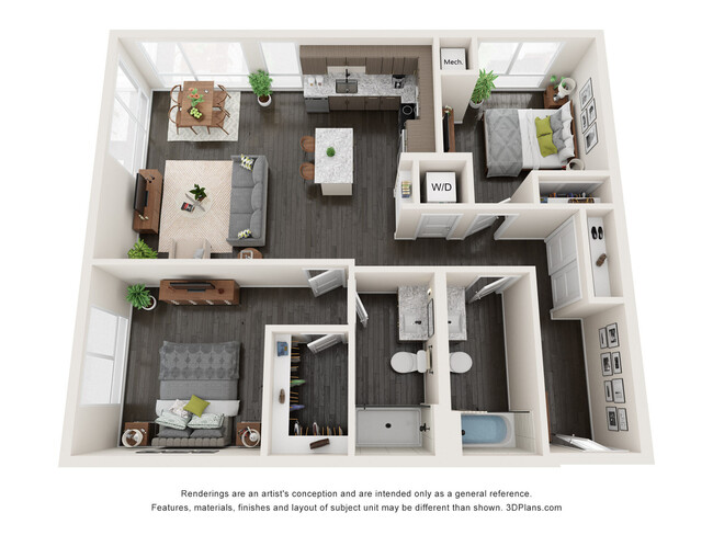 Floorplan - Claro at the Waterfront