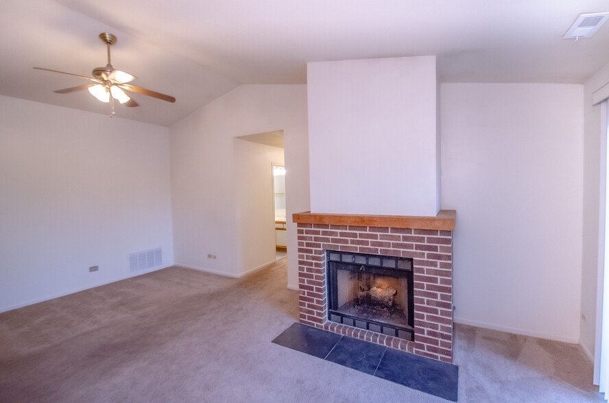 Real Brick Fireplace - 185 Brook Ln