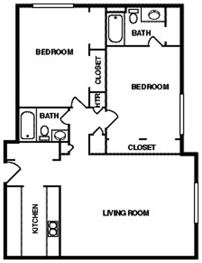 2BR/2BA - Barrington Park Apartments