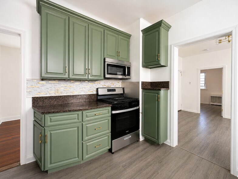 Freshly Painted Cabinets - 22 Harrison Ave