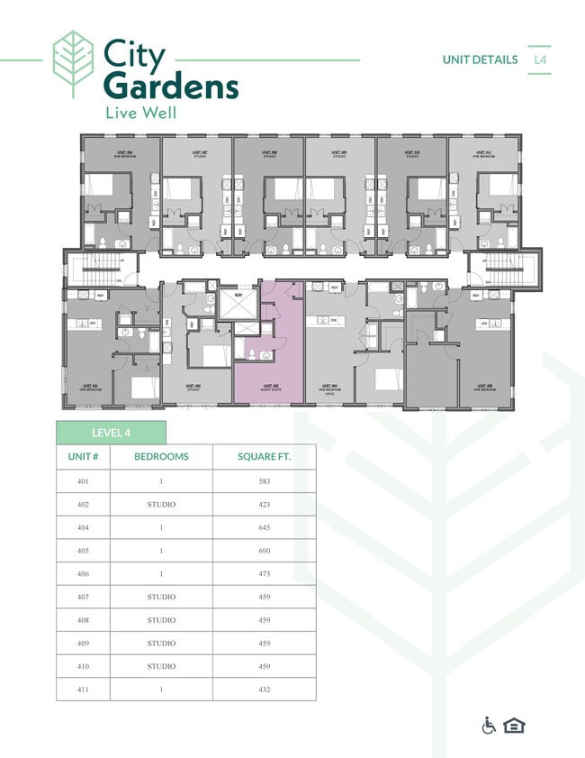 4th Floor Layout - City Gardens