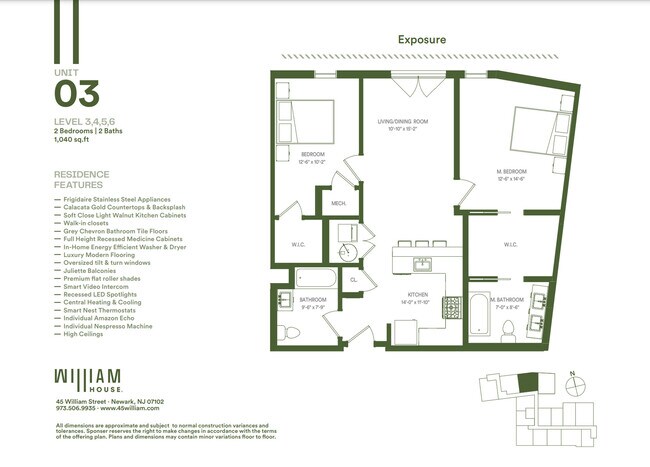 Floorplan - The William House