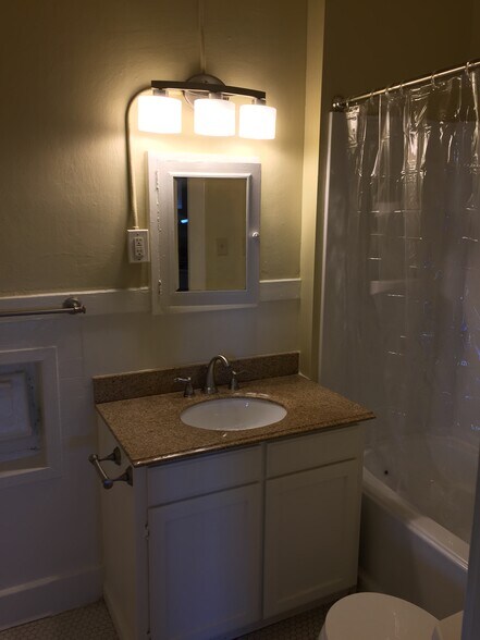 Granite countertop in bathroom - 1004 Scott St