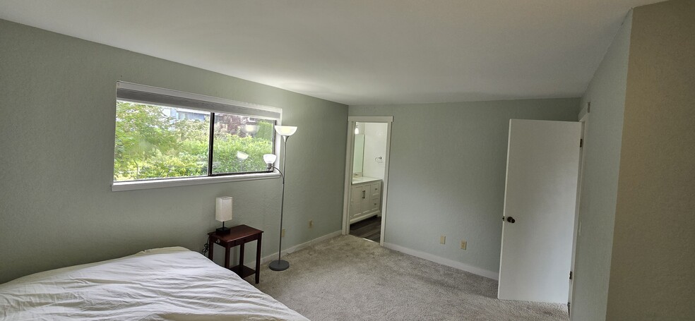 Large private bedroom with digital lock - 7621 46th Pl W