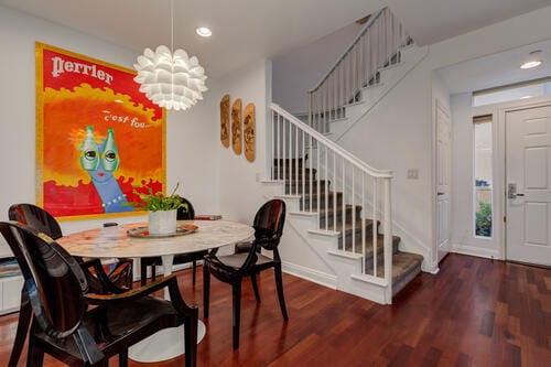 Dining Room with Stairway - 5831 Seawalk Dr