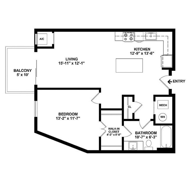 A5 Floorplan with Dimensions - Maple and Main