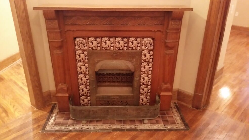 Original Fireplace Mantel and Tile - 1717 D St
