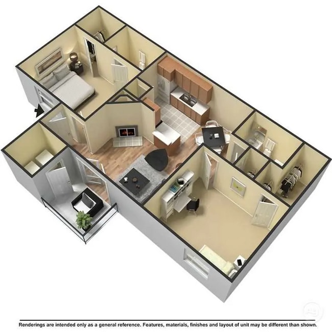 Floorplan - Peaks at Universal City