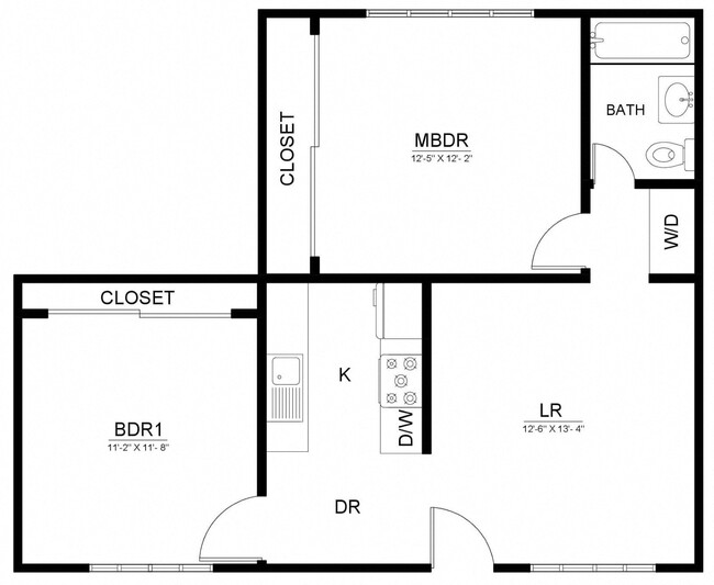 Floorplan - La Pat Courtyard Apartments