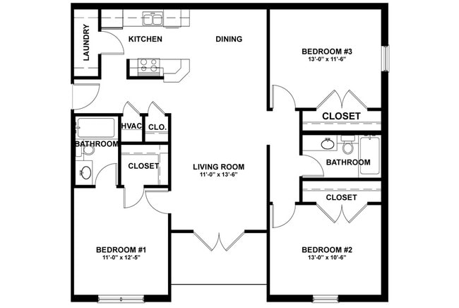 3BR/2BA - Ambroise Village