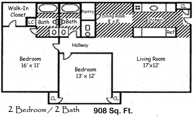 2BR/2BA - The Addison Apartments