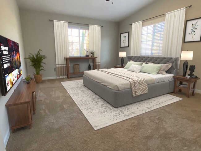 Master bedroom (staged) - 1468 Briarwood Rd NE