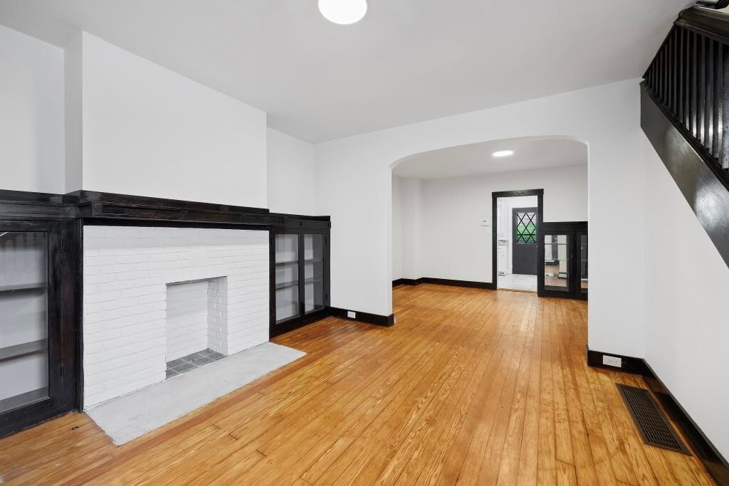View from front door - open dining room and living room - 333 Reifert St