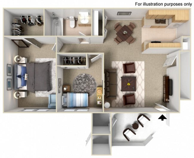 Floorplan - Las Ventanas Apartments