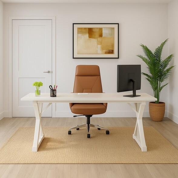 Den as office (staged) - 575 Crandon Blvd