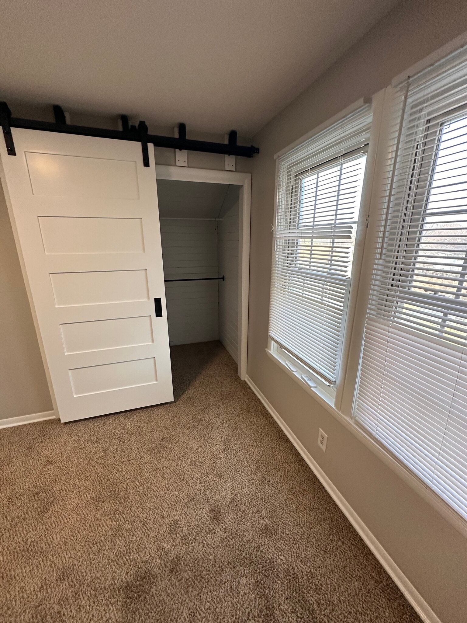 master bedroom barn door closet - 4308 Francis St
