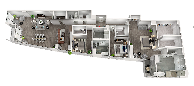 D5 The Annalise Level 39 PH 2936 sq ft (Unit 3905) 3-3.5 - Aspire Post Oak