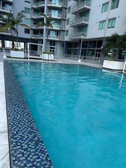 Pool and spa - 690 SW 1st Ct