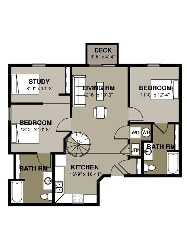 Floorplan - 210 Gray - Sunset View