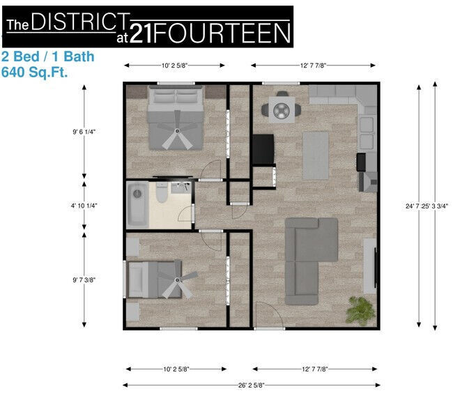 Floorplan - District at 21 Fourteen