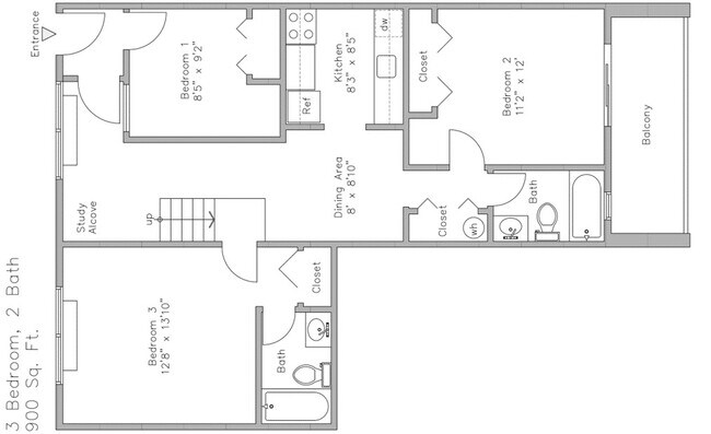 Floorplan - 6350 Forward Ave