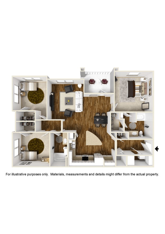 Floorplan - Faulkner Flats Apartment Homes