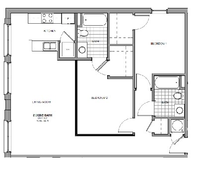 2BR/2BA - Dill Building