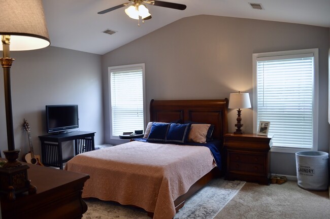 Primary Bedroom with vaulted ceilings - 2629 Whiteberry Dr