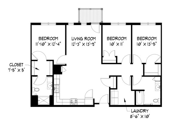 Floorplan - Enclave Overlook Apartments