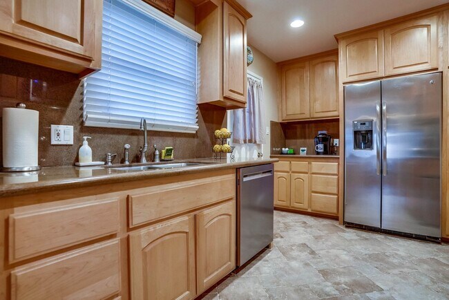 Kitchen with Stainless Steel Applicances - 1340 W 3rd St