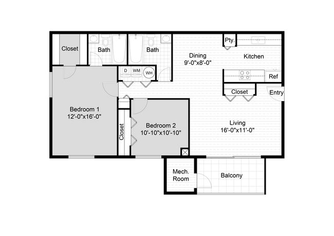 Floorplan - Summit Kings Mill