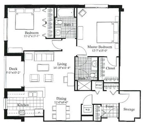 Floorplan - City Gables Apartments