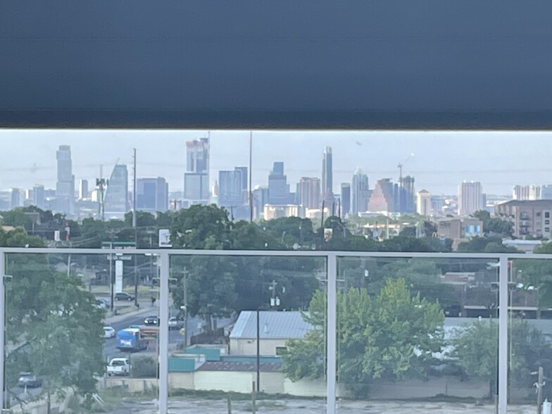 View of downtown from the gym treadmills. - 4361 S Congress Ave