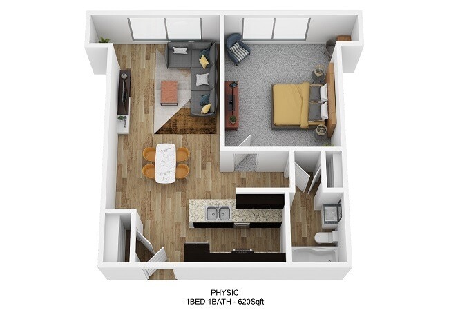 Floorplan - Schoolhouse Flats Apartments