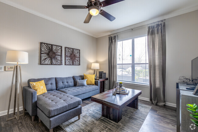 1 BR, 1 BA - 779SF Living Room - Milano Apartments