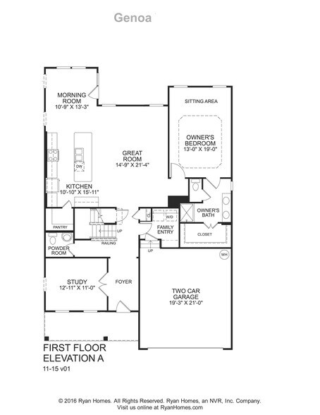 Floor plan, lower level - 7736 Tranquil Trl