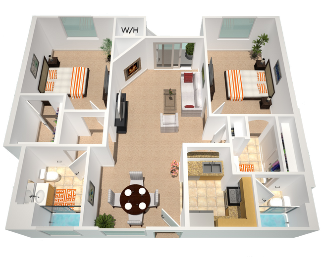 Floorplan - The Village Apartments